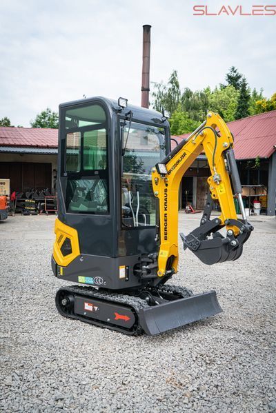 Міні-екскаватор Berger Kraus BK1250KJSR JOYSTICK з кабіною, поворотною стрілою, розсувними гусеницями та ковшем 380 мм BK1250KJSR_380 фото