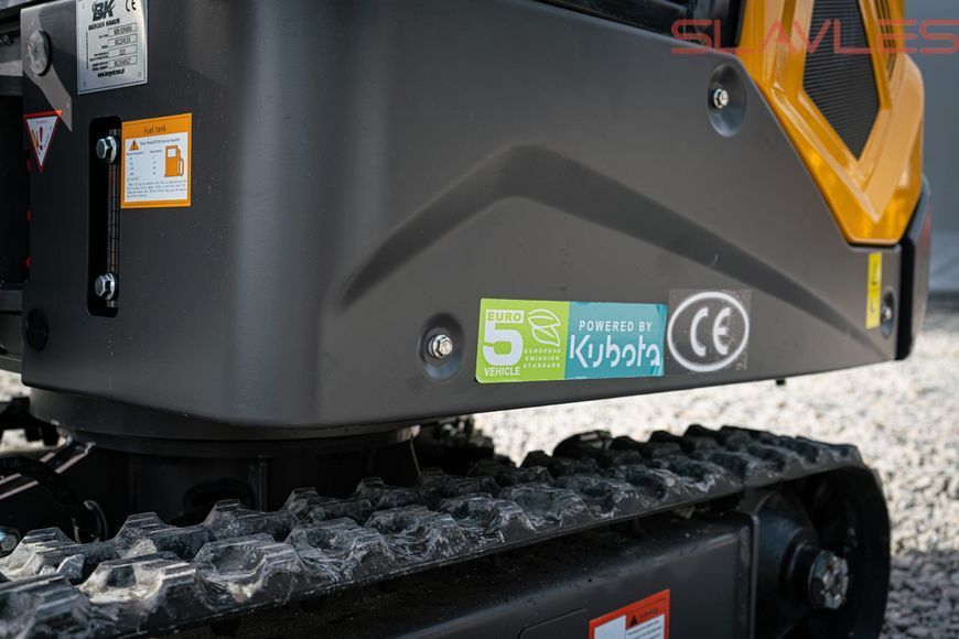 Міні-екскаватор Berger Kraus BK1250KJSR JOYSTICK з кабіною, поворотною стрілою, розсувними гусеницями та ковшем 380 мм BK1250KJSR_380 фото