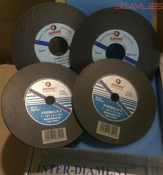 Заточний круг для стрічкових пил по дереву ANDRE ABRASIVE FORMULA 3 150х6х32 мм (99A 60SB) 62121075 фото