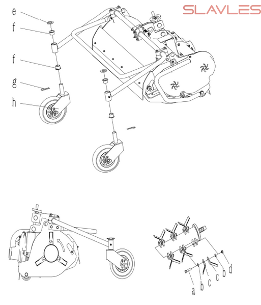 Садова молоткова косарка (мульчер) 100 см під мінінавантажувачі 323 / 327 copy_79712 фото