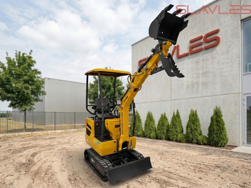 Міні-екскаватор Berger Kraus BK900A з верхнім гідроциліндром та комплектом навісного обладнання BK900A_sset_gorny фото