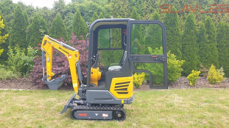 Мини-экскаватор Berger Kraus BK1250KSR с кабиной в комплекте с навесным оборудованием торсионная рама регулируемые гусеницы BK1250KSR_kpl фото