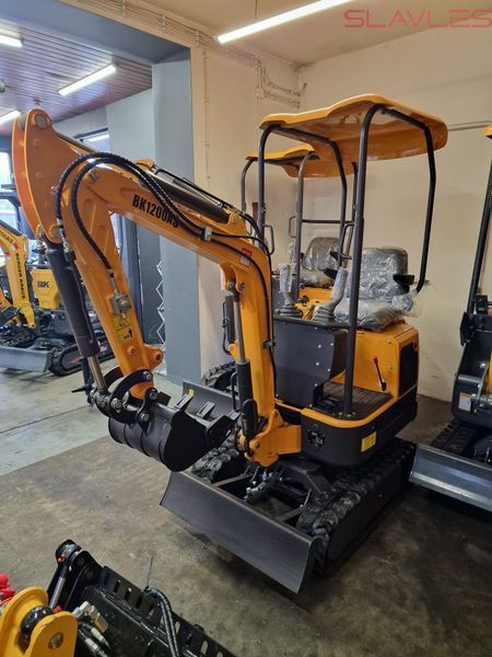 Мини-экскаватор Berger Kraus BK1200ASR с поворотной стрелой, раздвижными гусеницами и ковшом 380 мм BK1200ASR_380 фото