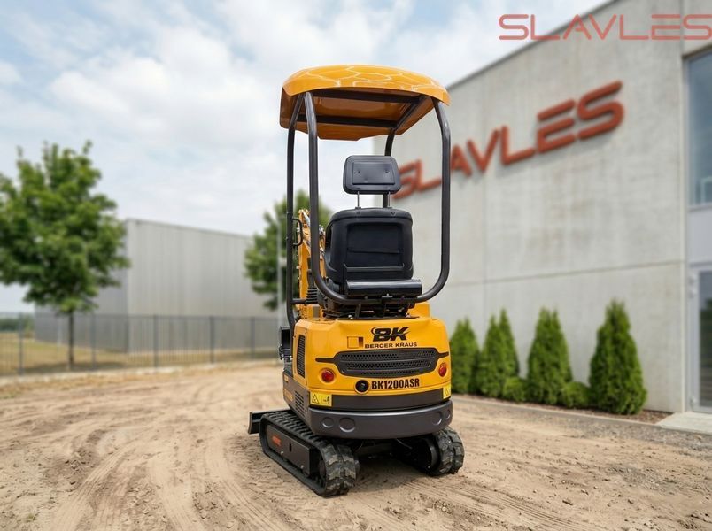 Мини-экскаватор Berger Kraus BK1200ASR с поворотной стрелой, раздвижными гусеницами и ковшом 380 мм BK1200ASR_380 фото