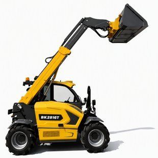 Компактный телескопический колесный мини-погрузчик с кабиной Berger Kraus BK2816T с двигателем YANMAR BK2812T_2026 фото