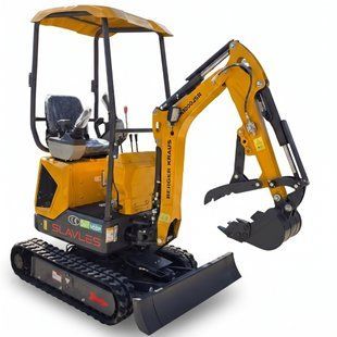 Міні-екскаватор Berger Kraus BK1000JSR JOYSTICK з поворотною стрілою, розсувними гусеницями та ковшем 380 мм BK1000JSR_380 фото