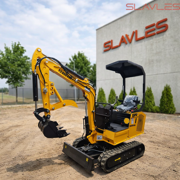 Мини-экскаватор Berger Kraus BK800BSR с поворотной стрелой, регулируемыми гусеницами и ковшом 380 мм BK800BSR_380__ фото