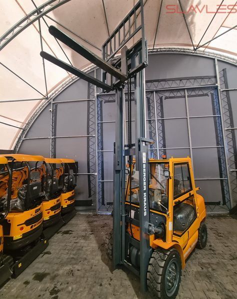 Дизельний вилочний навантажувач 3.5 т з кабіною Berger Kraus FD35 (щогла Triplex 4.5 м, двигун KUBOTA) FD35_45_KUBOTA фото