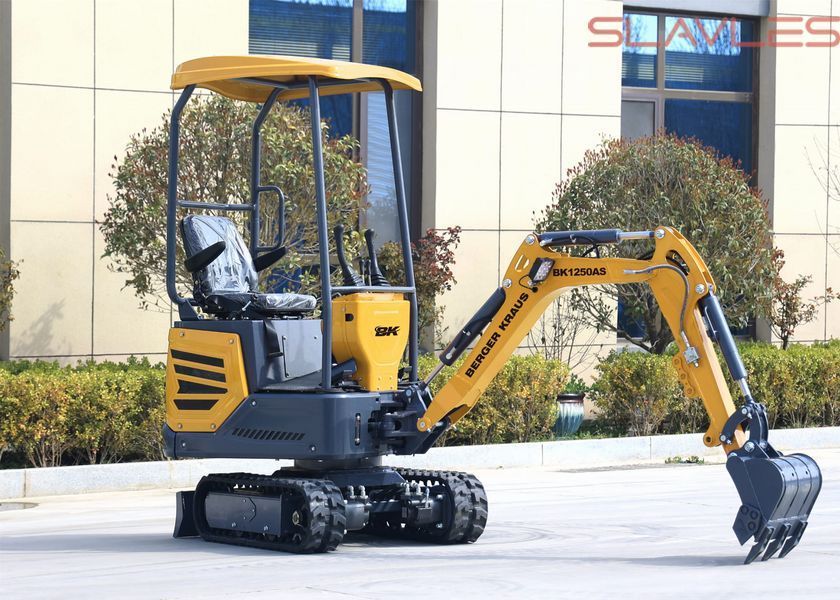 Мини-экскаватор Berger Kraus BK1250AS с поворотной стрелой и ковшом 380 мм BK1250AS_380_ фото