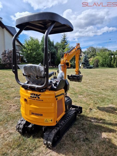Міні-екскаватор Berger Kraus BK1300JSR з джойстиками, поворотною стрілою, розсувними гусеницями та ковшем 380 мм, KUBOTA BK1300JSR_380 фото