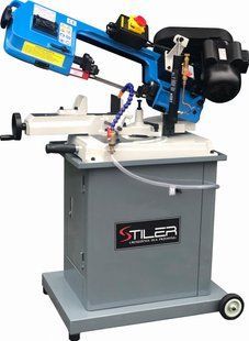 Стрічкопильний верстат для різання металу STILER BS 128 HDRA 220V з охолодженням 1107244249 фото