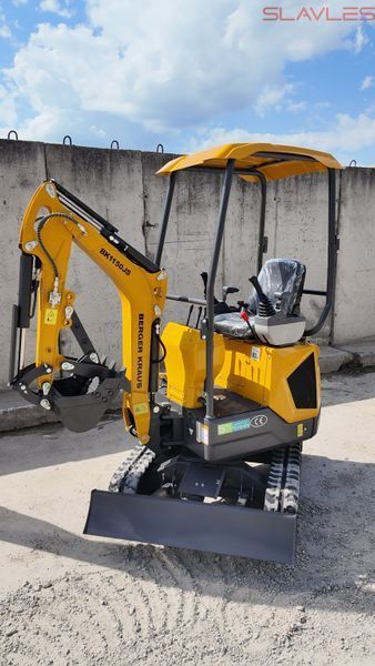 Мини-экскаватор Berger Kraus BK1150JS JOYSTICK (поворотная стрела, ковш 380 мм, мотор Kubota) BK1150JS_380(Z482) фото