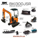 Міні-екскаватор Berger Kraus BK1300JSR з комплектом аксесуарів, джойстиками та розсувними гусеницями, KUBOTA BK1300JSR_380_20 фото 2