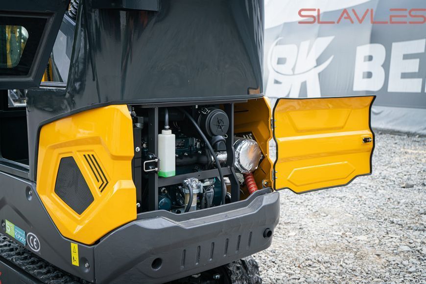 Міні-екскаватор Berger Kraus BK1250KJSR JOYSTICK з кабіною, повним комплектом аксесуарів, поворотною стрілою та розсувними гусеницями BK1250KJSR_kpl фото