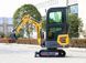 Міні-екскаватор Berger Kraus BK1250KSR з кабіною, поворотною стрілою, регульованою гусеницею з ковшем 380 мм. BK1250KSR_380 фото 1
