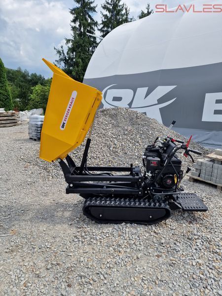 Полноприводный бензиновый гусеничный мини-самосвал Berger Kraus D50HT Briggs & Stratton XR1450 (500 кг, 10 л.с., с электростартером и высокой разгрузкой 140 см) D50HT фото