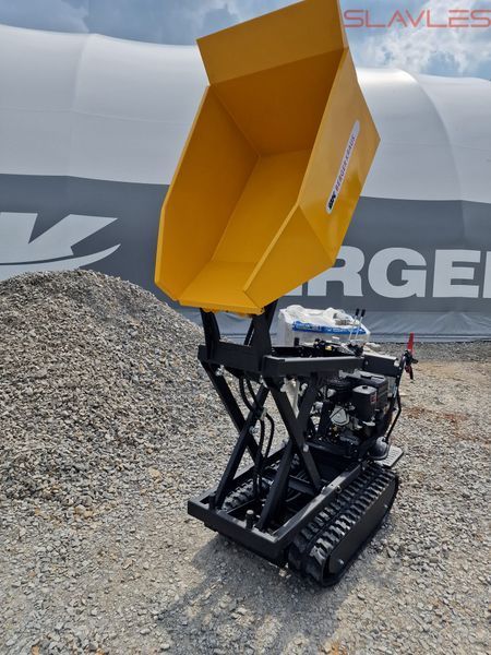 Полноприводный бензиновый гусеничный мини-самосвал Berger Kraus D50HT Briggs & Stratton XR1450 (500 кг, 10 л.с., с электростартером и высокой разгрузкой 140 см) D50HT фото