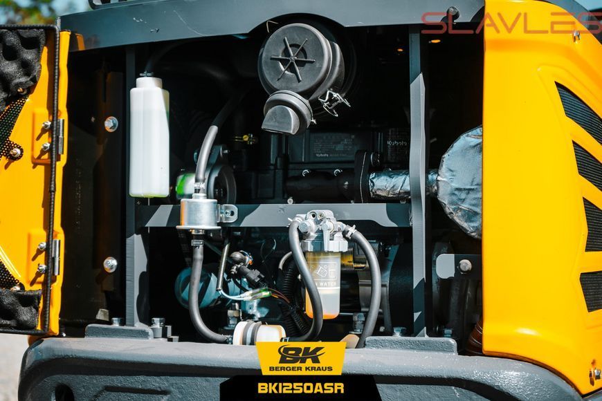 Мини-экскаватор Berger Kraus BK1250ASR с поворотной стрелой, раздвижными гусеницами и ковшом 380 мм  BK1250ASR_380 фото